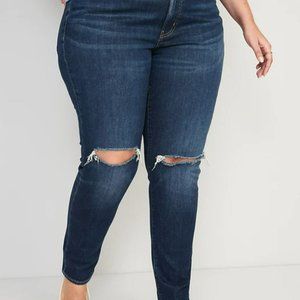 NWT Old Navy High-Waisted OG Straight Ripped Jeans (Size 26)